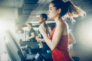 Healthy does HIIT: indoor workout